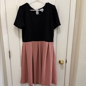 Women’s 2x LuLaRoe Black and Pink Dress #Soft  # Fashion Comfy Stylish